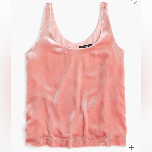 Jcrew Silk Velvet tank copper rose size xs - Picture 1 of 8